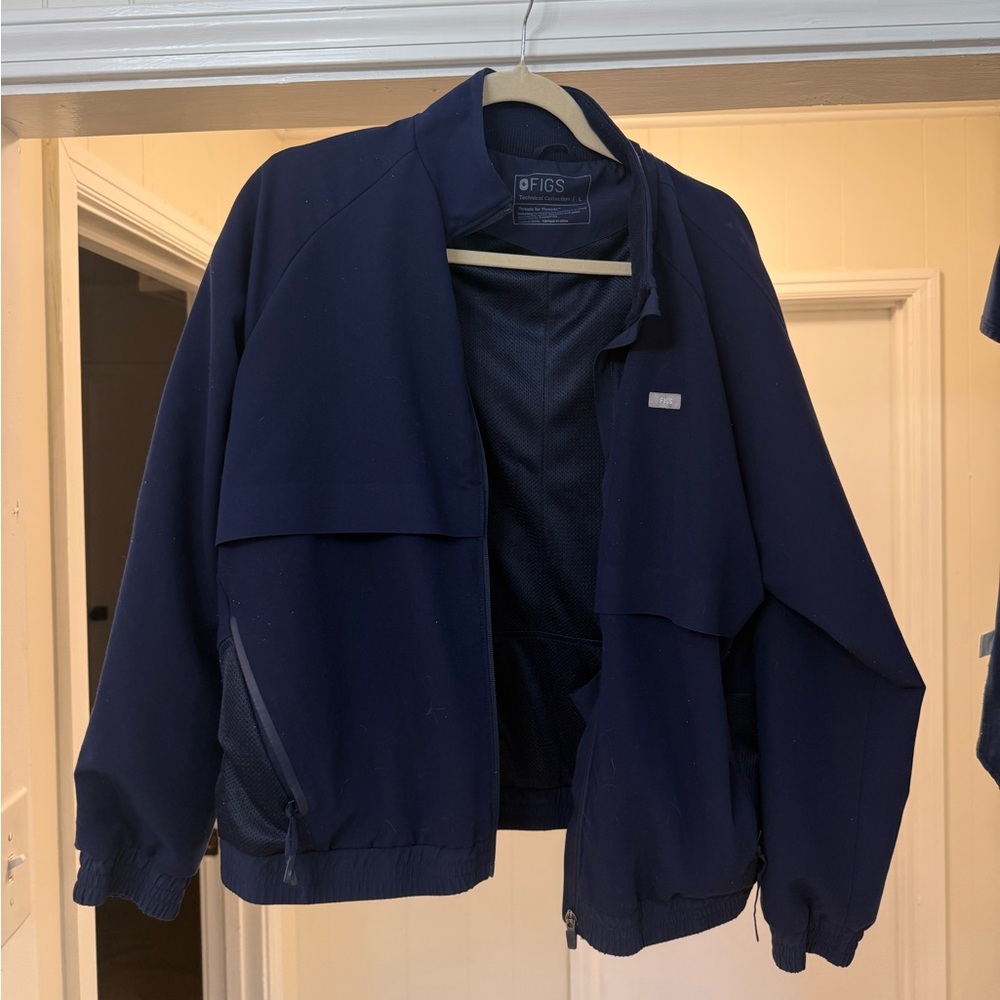 Figs Dark Blue Technical Jacket